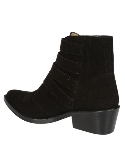 Shop Toga Buckled Boots In Black