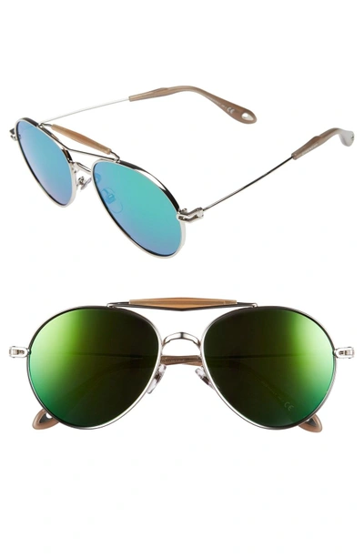 Shop Givenchy '7012/s' 56mm Sunglasses - Palladium