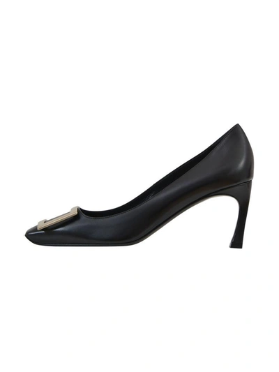 Shop Roger Vivier 7cm Black Trompette Pumps