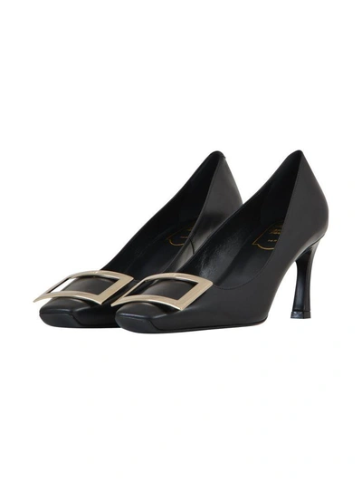 Shop Roger Vivier 7cm Black Trompette Pumps