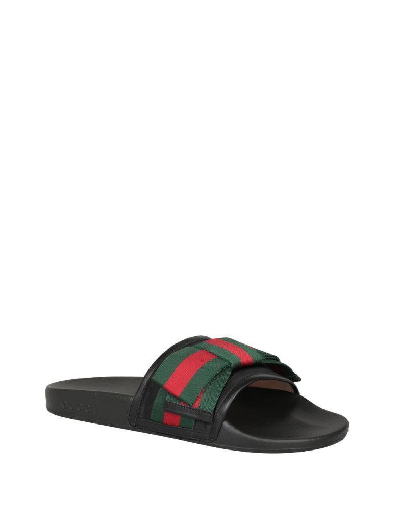 gucci ribbon slides