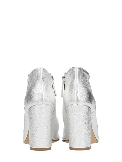 Shop Julie Dee Wash Silver Ankle Boots