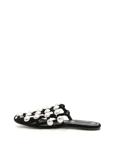 Shop Alexander Wang Amelia Slides In Blacknero