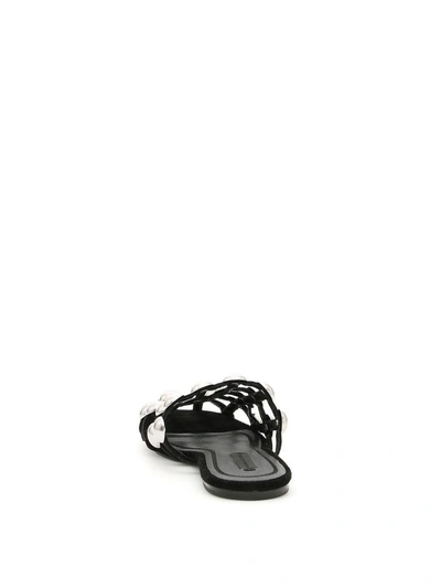 Shop Alexander Wang Amelia Slides In Blacknero