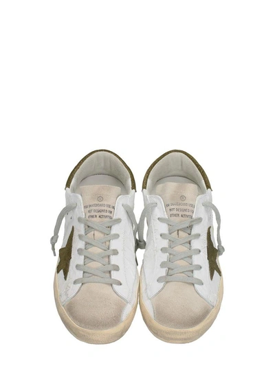 Shop Golden Goose Superstar White Sneakers