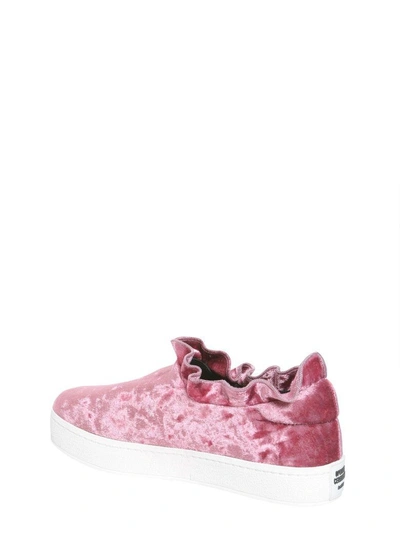 Shop Opening Ceremony Didi Velvet Slip On In Rosa