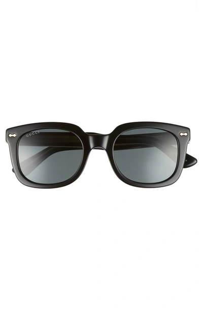 Shop Gucci 50mm Square Sunglasses In Black