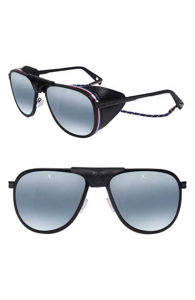 Shop Vuarnet Glacier Xl 61mm Polarized Sunglasses In Blue Polarlynx