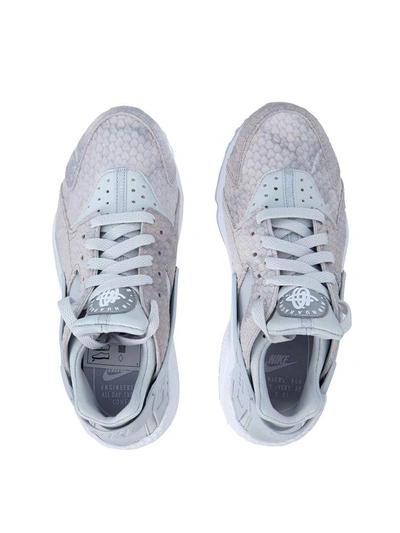 Shop Nike Air Huarache Grey Sneaker In Grigio