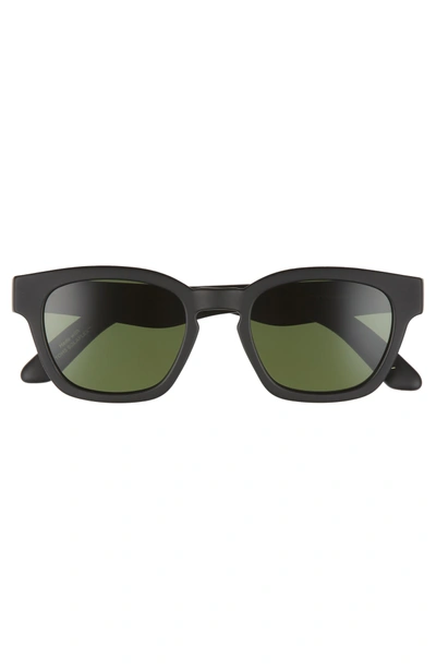 Shop Toms Bowery 51mm Polarized Sunglasses - Matte Black Polar