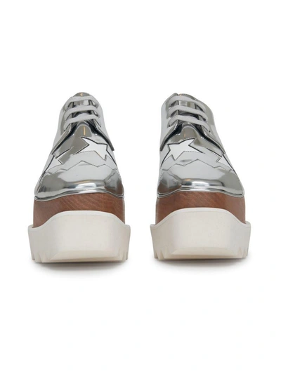 Shop Stella Mccartney Wedge Sneakers In Silver