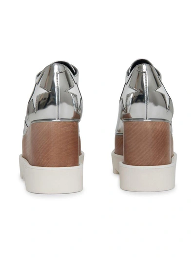 Shop Stella Mccartney Wedge Sneakers In Silver