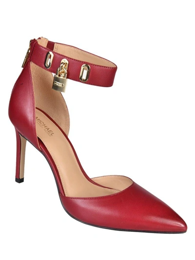 Shop Michael Michael Kors Antoinette Pumps In Cherry