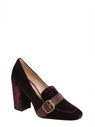 Shop Sam Edelman Ellison Loafers With Heel In Bordeaux