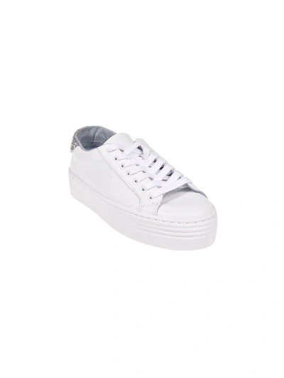 Shop Chiara Ferragni Logomania Sneakers In White