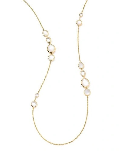 Shop Ippolita 18k Long Multi-stone Gelato Necklace In White