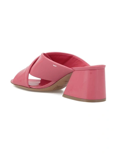 Shop Maison Margiela Leather Sandal In Pink