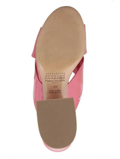 Shop Maison Margiela Leather Sandal In Pink