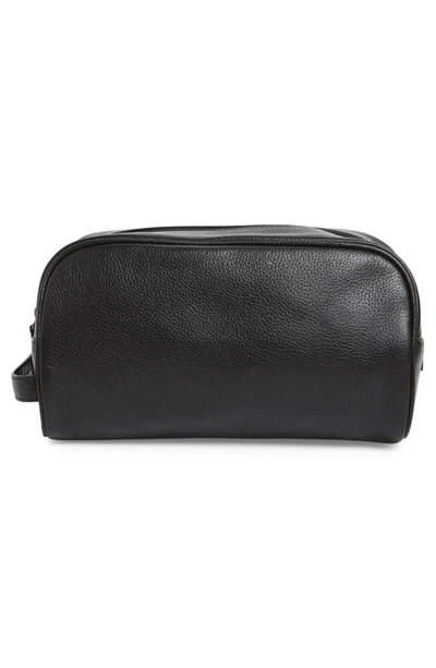 Shop Barbour Leather Travel Kit In Black