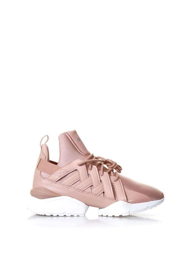 Shop Puma Muse Pink Eco-satin Sneakers