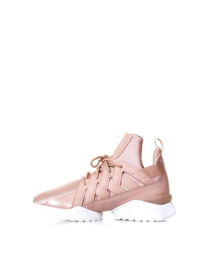 Shop Puma Muse Pink Eco-satin Sneakers