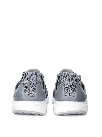 Shop Stella Mccartney Adidas By  Ultra Boost Black And Silver Sneaker In Grigio