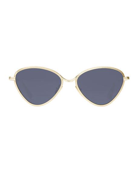 Le Specs Bazaar Laser-cut Geometric Sunglasses, Black/gold | ModeSens