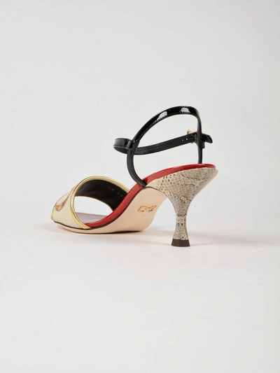 Shop Dolce & Gabbana Amore Sandals In Multicolor