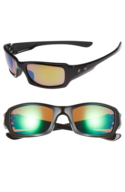 Shop Oakley Fives Squared H2o 54mm Polarized Sunglasses - Black