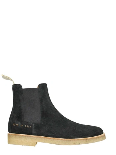 Shop Common Projects Chelsea Boots In Black