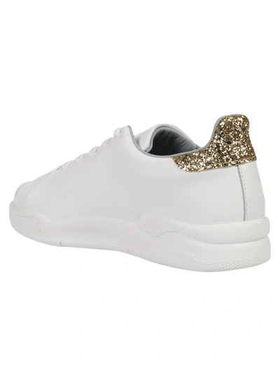 Shop Chiara Ferragni Roger Sneakers In White Star Gold