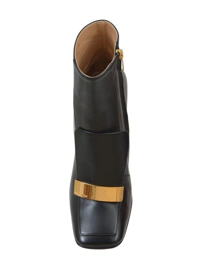 Shop Sergio Rossi 11cm Hill Boots In Black