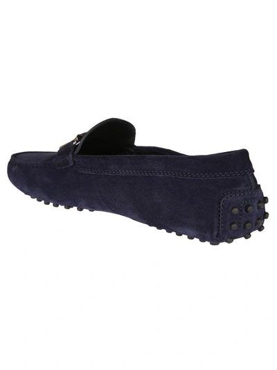 Shop Tod's Gommino Driving Shoes In Blu