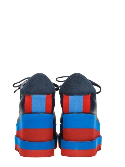 Shop Stella Mccartney Sneak-elyse Platform Shoes In Blue
