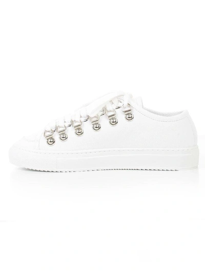 Shop Jw Anderson Low Canvas Trainer In White