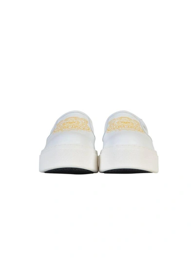 Shop Kenzo Tiger Slip-on Platform In White