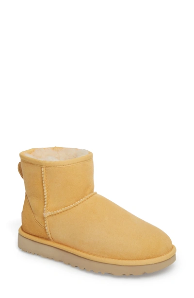 Shop Ugg 'classic Mini Ii' Genuine Shearling Lined Boot In Sunflower