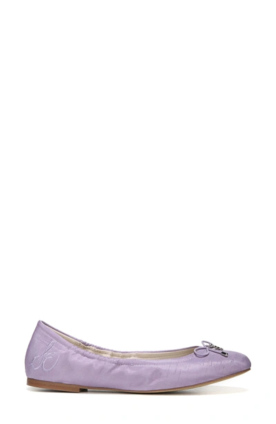 Shop Sam Edelman 'felicia' Flat In Lavender Silk