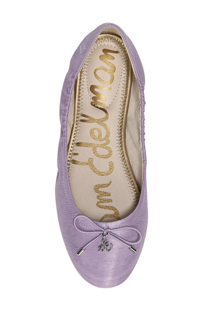 Shop Sam Edelman 'felicia' Flat In Lavender Silk