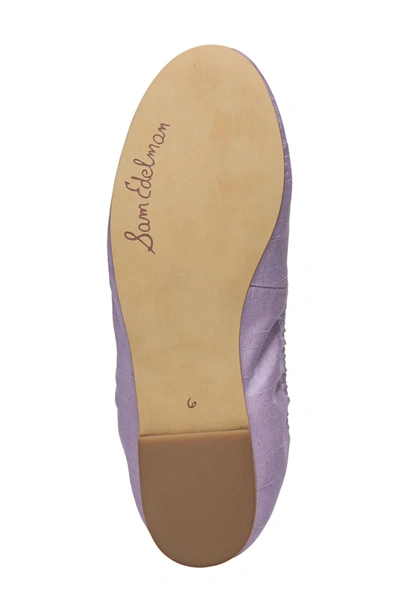 Shop Sam Edelman 'felicia' Flat In Lavender Silk