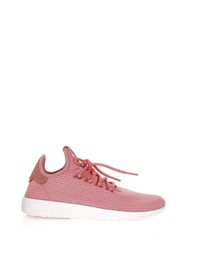 Shop Adidas Originals By Pharrell Williams Tennis Pw Primeknit Sneakers In Strawberry