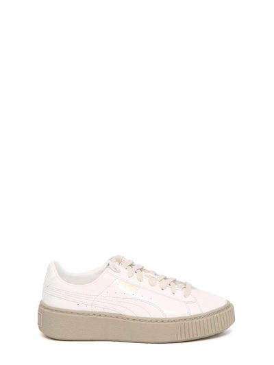 Shop Puma Basket Platform Sneaker In Marshmallow