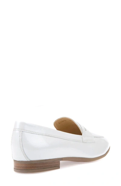 Shop Geox Marlyna Penny Loafer In White Leather
