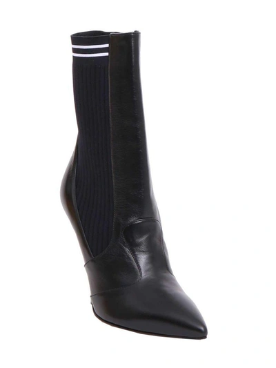 Shop Fendi Rockoko Ankle Boots In Nero-b.co