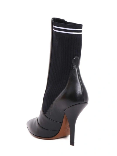 Shop Fendi Rockoko Ankle Boots In Nero-b.co