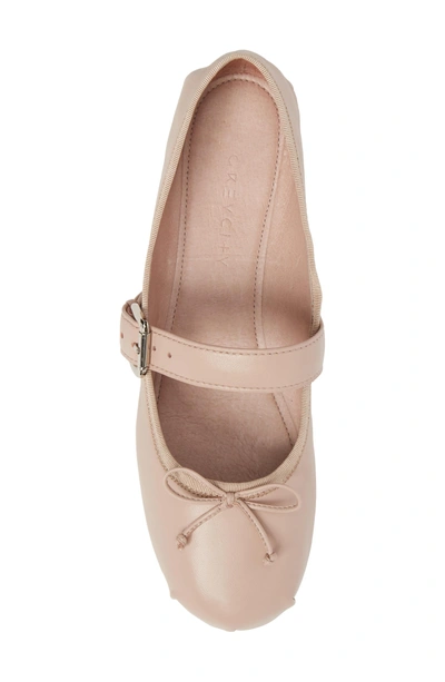 Shop Grey City Molly Mary Jane Flat In Pink Leather