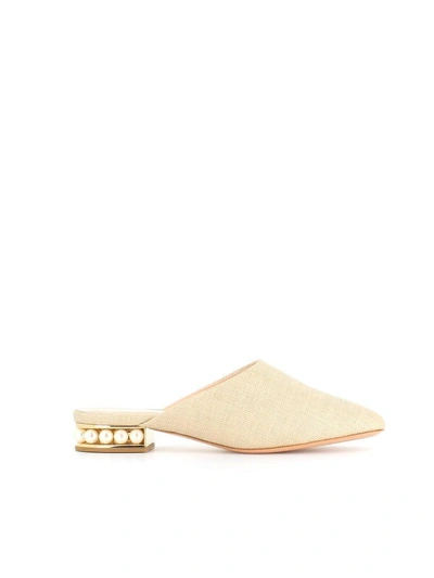 Shop Nicholas Kirkwood Casati Pear Slipper In Beige