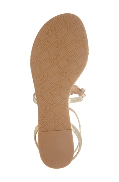Shop Badgley Mischka 'cara' Crystal Embellished Flat Sandal In Platino