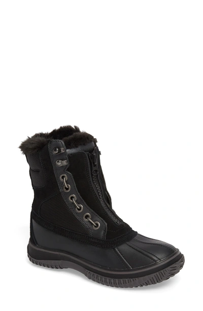 Shop Pajar Gayanna Waterproof Winter Boot In Black Leather