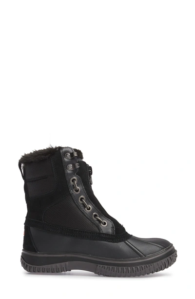 Shop Pajar Gayanna Waterproof Winter Boot In Black Leather